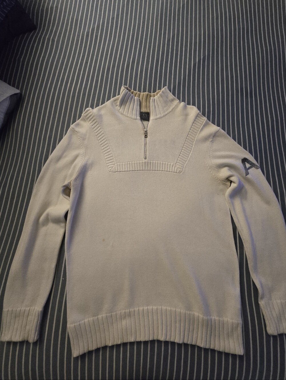 Creaam Armani Exchange Quarter ZIP SWEATER
